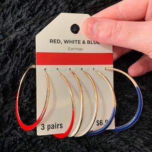 Hoop earrings set of 3